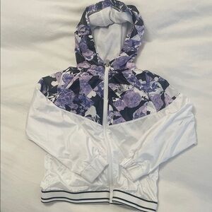 Nike Black and Purple Floral Jacket